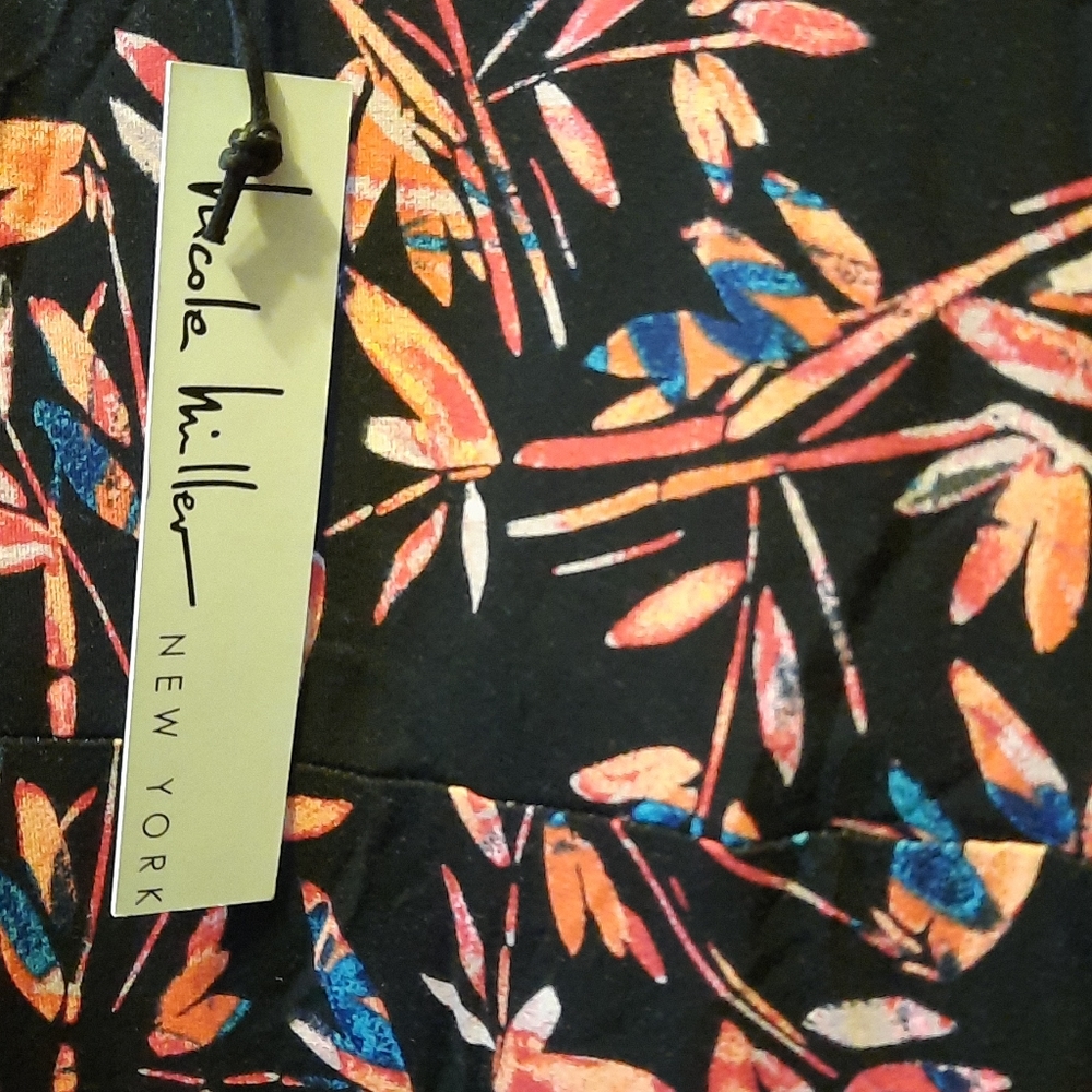 Nicole Miller dress - black and floral